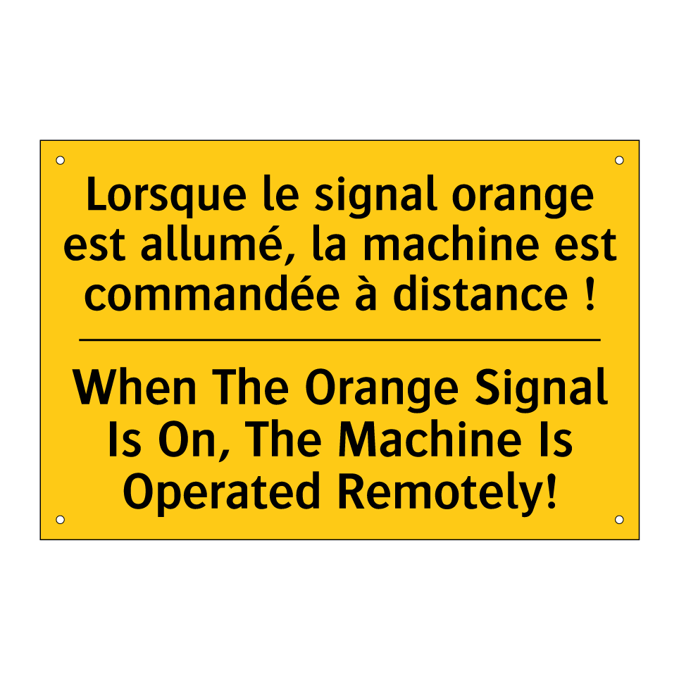 Lorsque le signal orange est allumé, /.../ - When The Orange Signal Is On, /.../