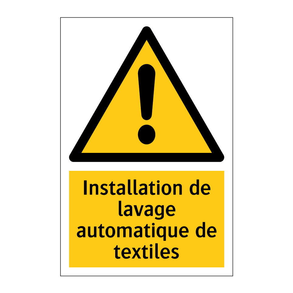 Installation de lavage automatique de textiles