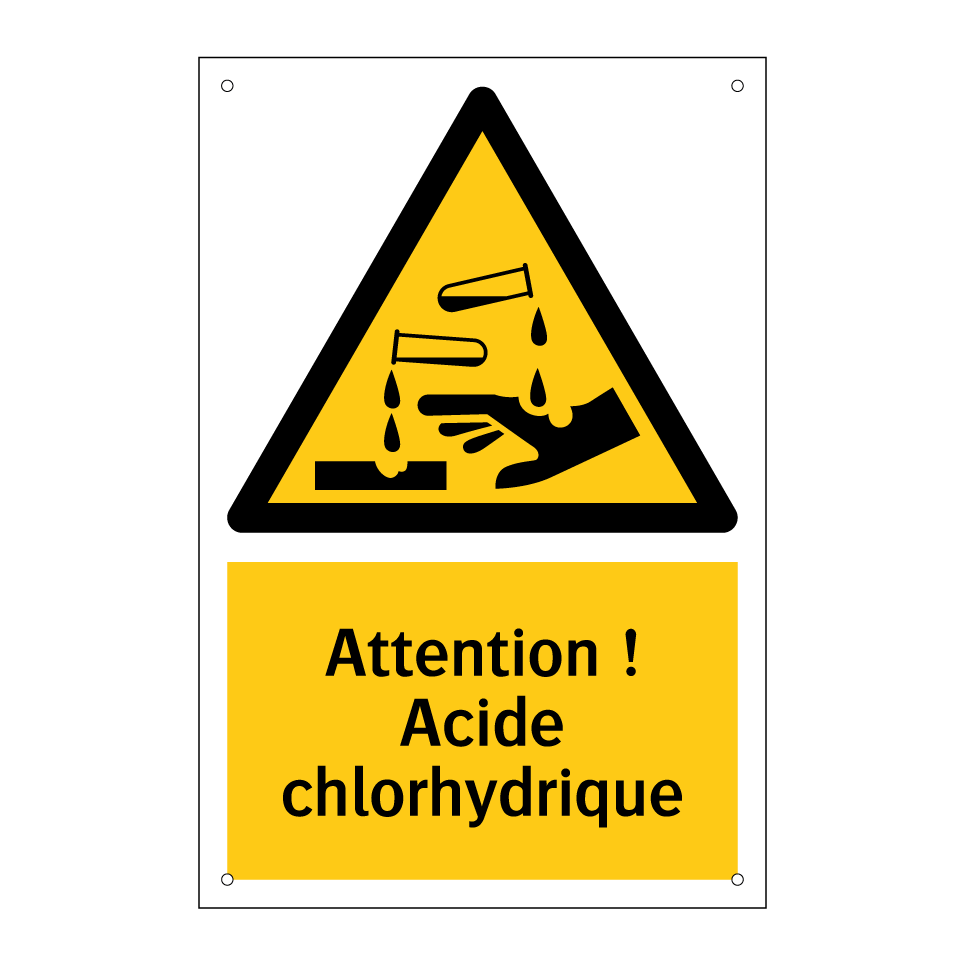 Attention ! Acide chlorhydrique