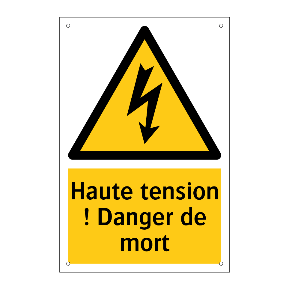 Haute tension ! Danger de mort