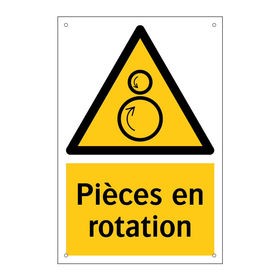 Pièces en rotation