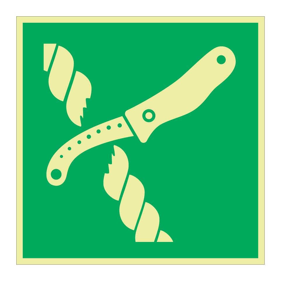 E035 Couteau de radeau de sauvetage