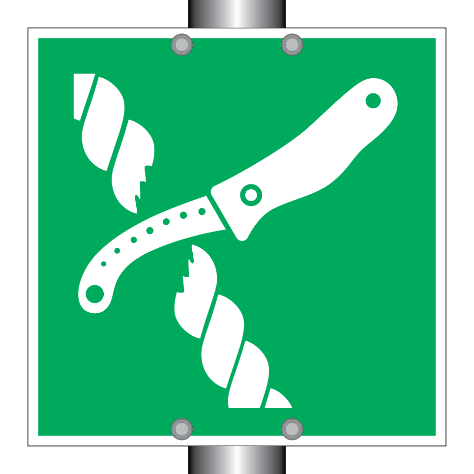 E035 Couteau de radeau de sauvetage