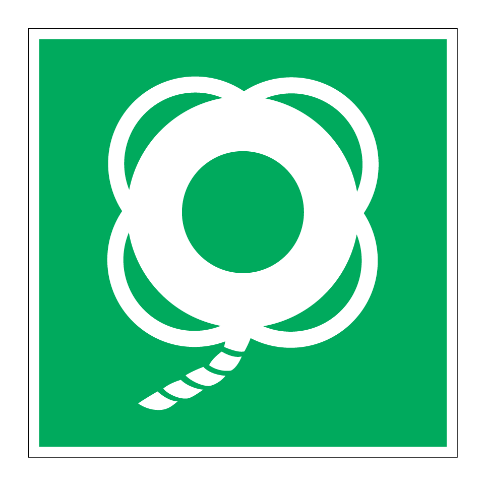 E041 Bouée de sauvetage avec ligne