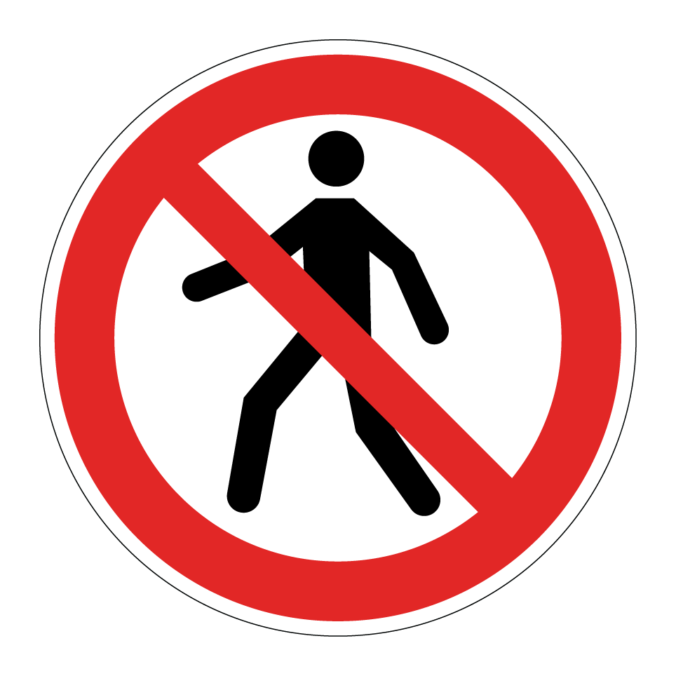 P004 Interdit aux piétons