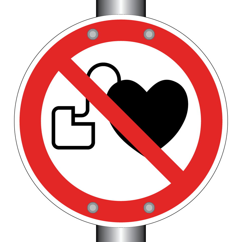 P007 Interdit aux personnes porteuses d’un stimulateur cardiaque