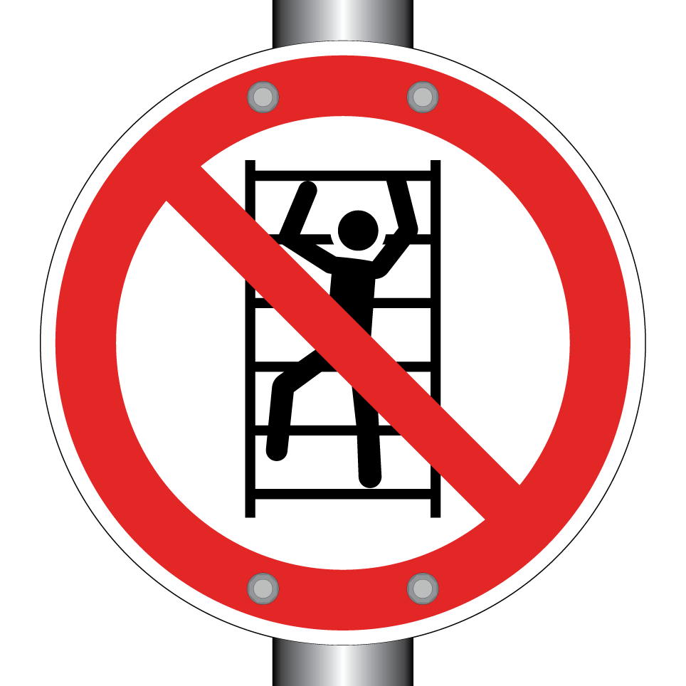 P009 Aufsteigen verboten