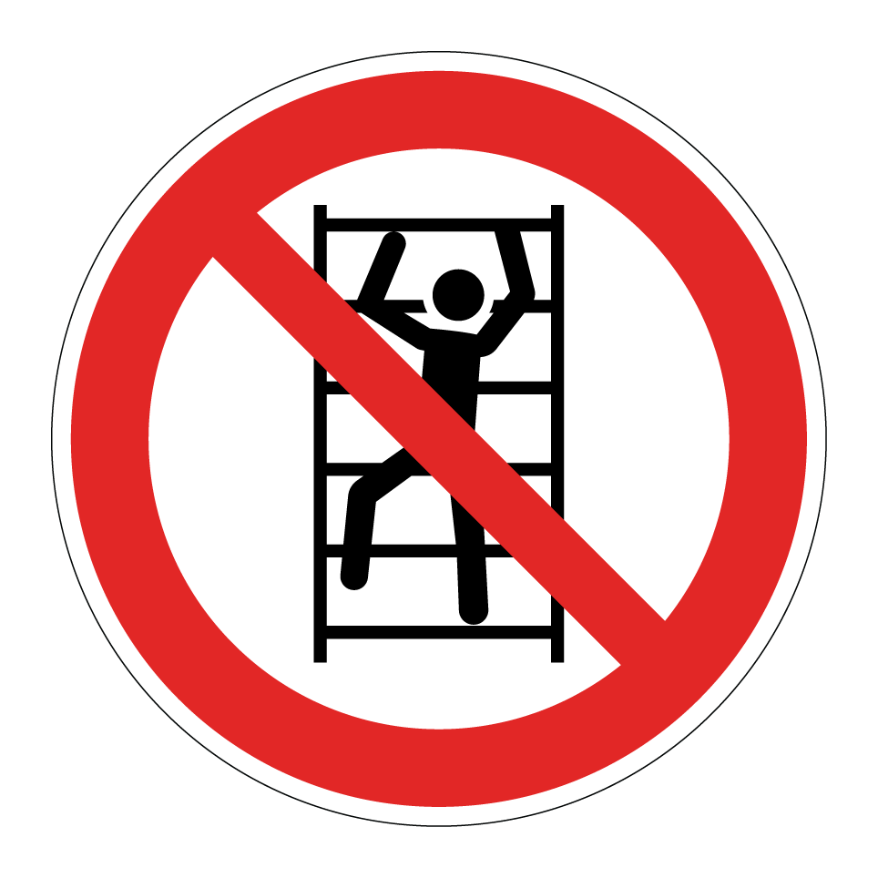 P009 Aufsteigen verboten