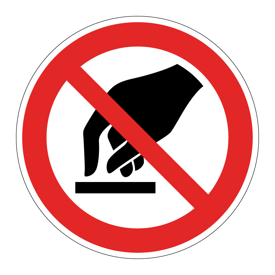 P010 Interdiction de toucher