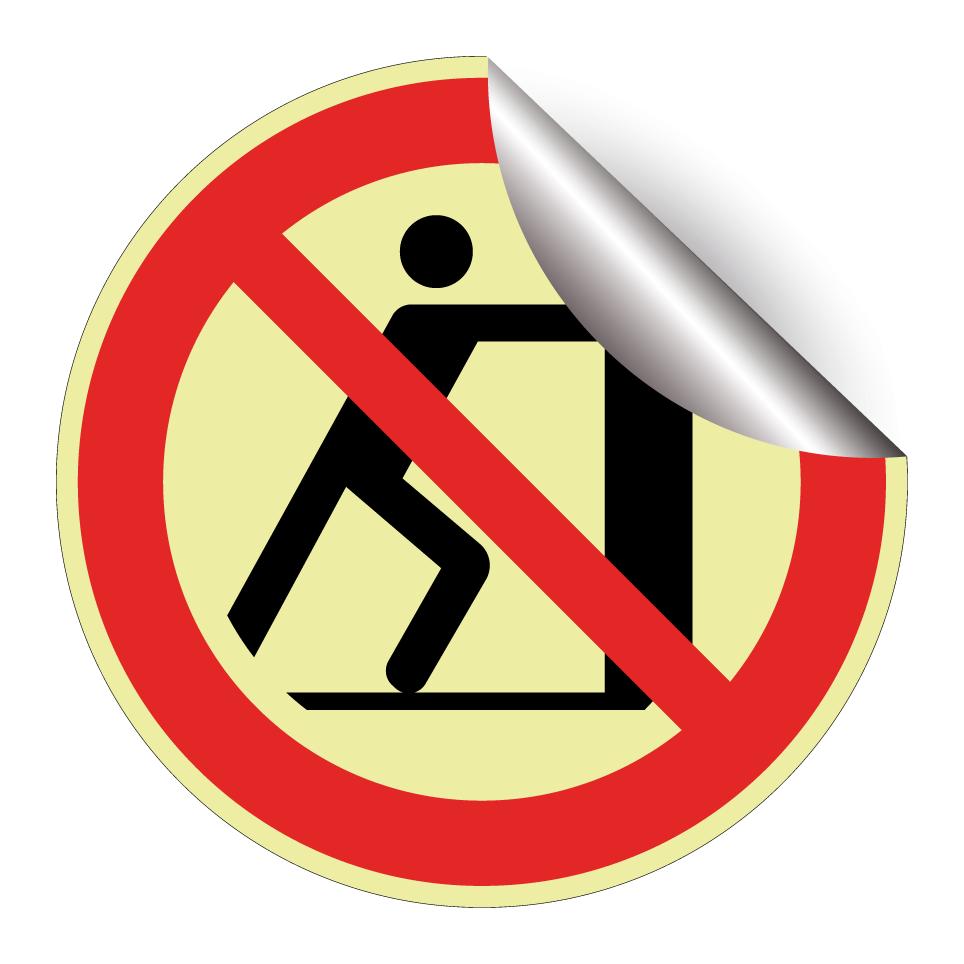 P017 Schieben verboten