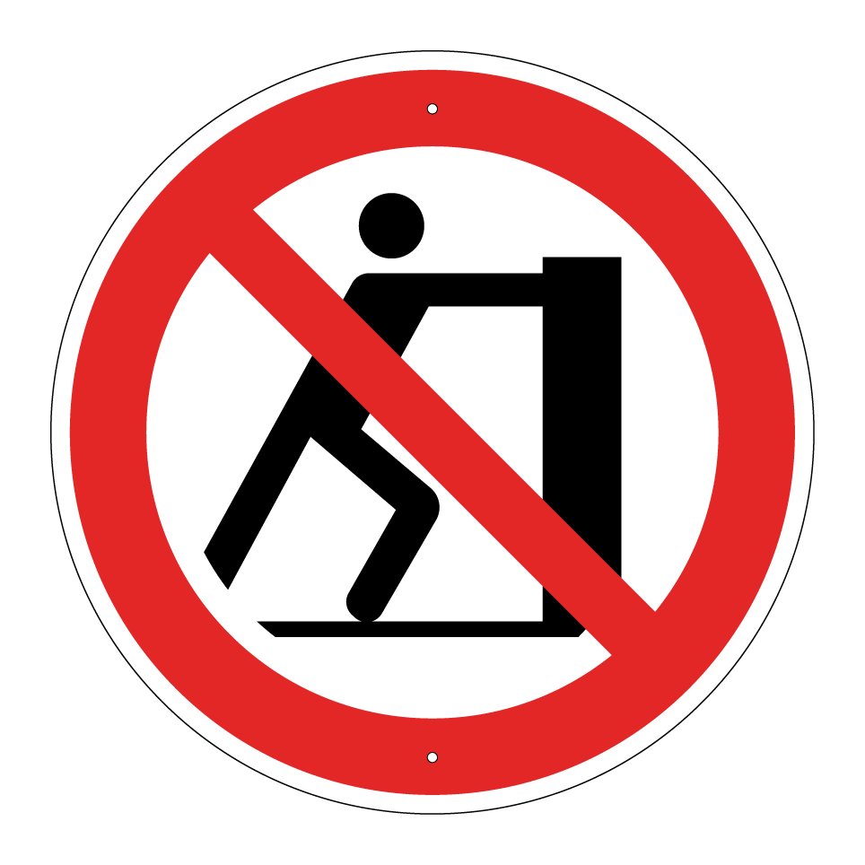 P017 Schieben verboten