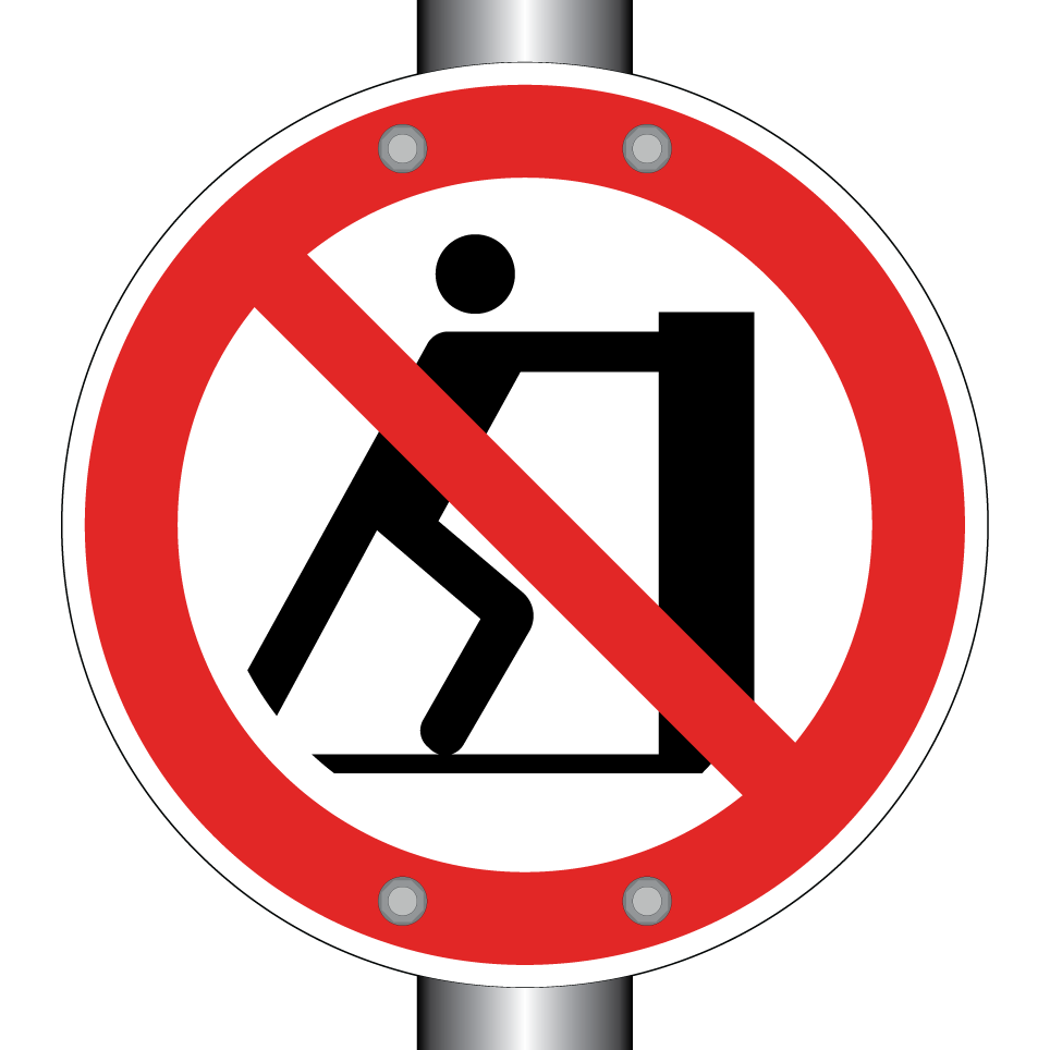 P017 Schieben verboten