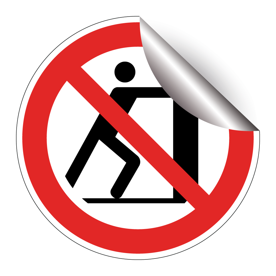 P017 Schieben verboten