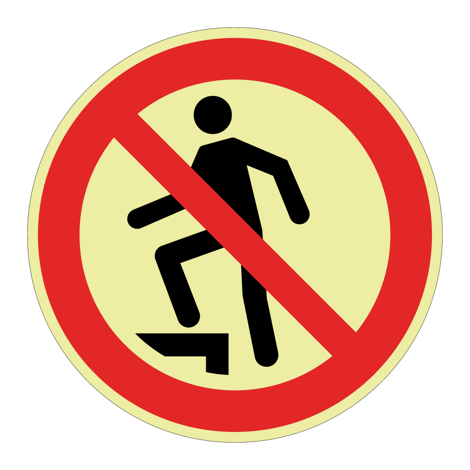 P019 Aufsteigen verboten