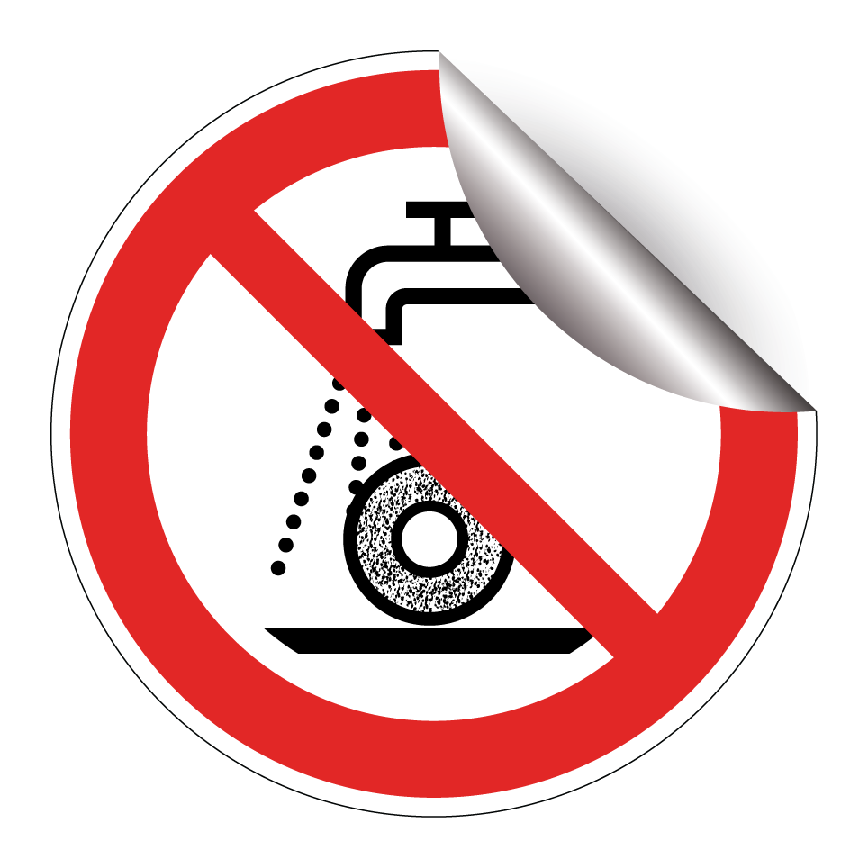 P033 Ne pas utiliser pour rectification humide