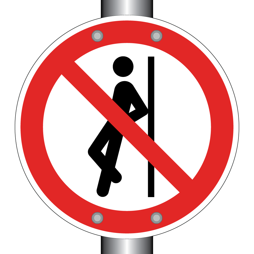 P041 Gegenlehnen verboten