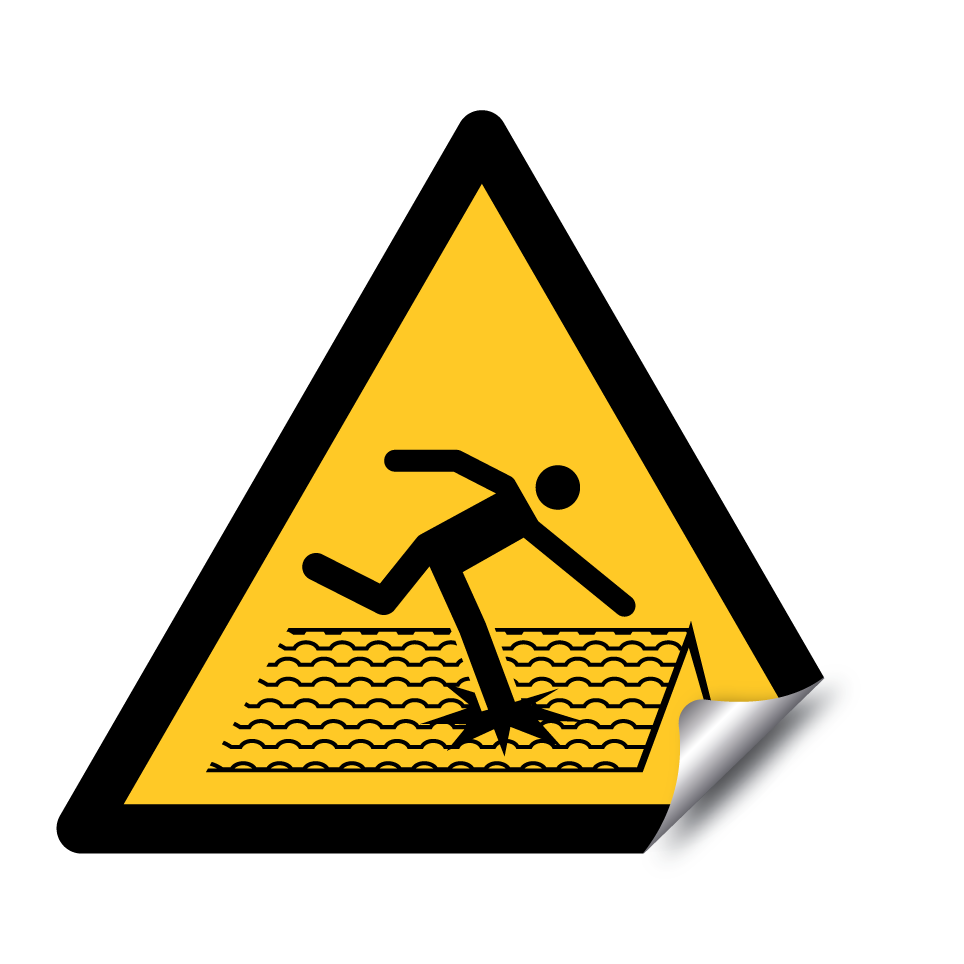 W036 Avertissement Toit fragile