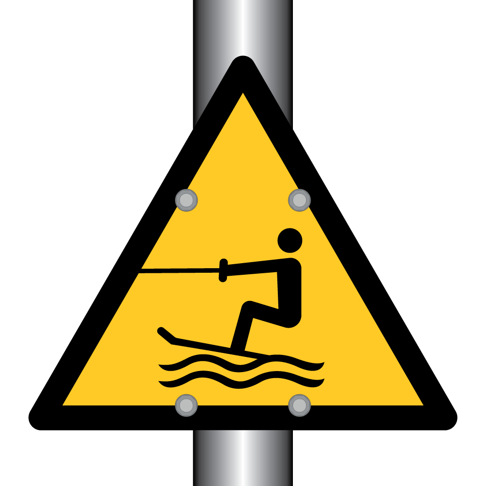 W045 Warnung vor Wasserski-Bereich