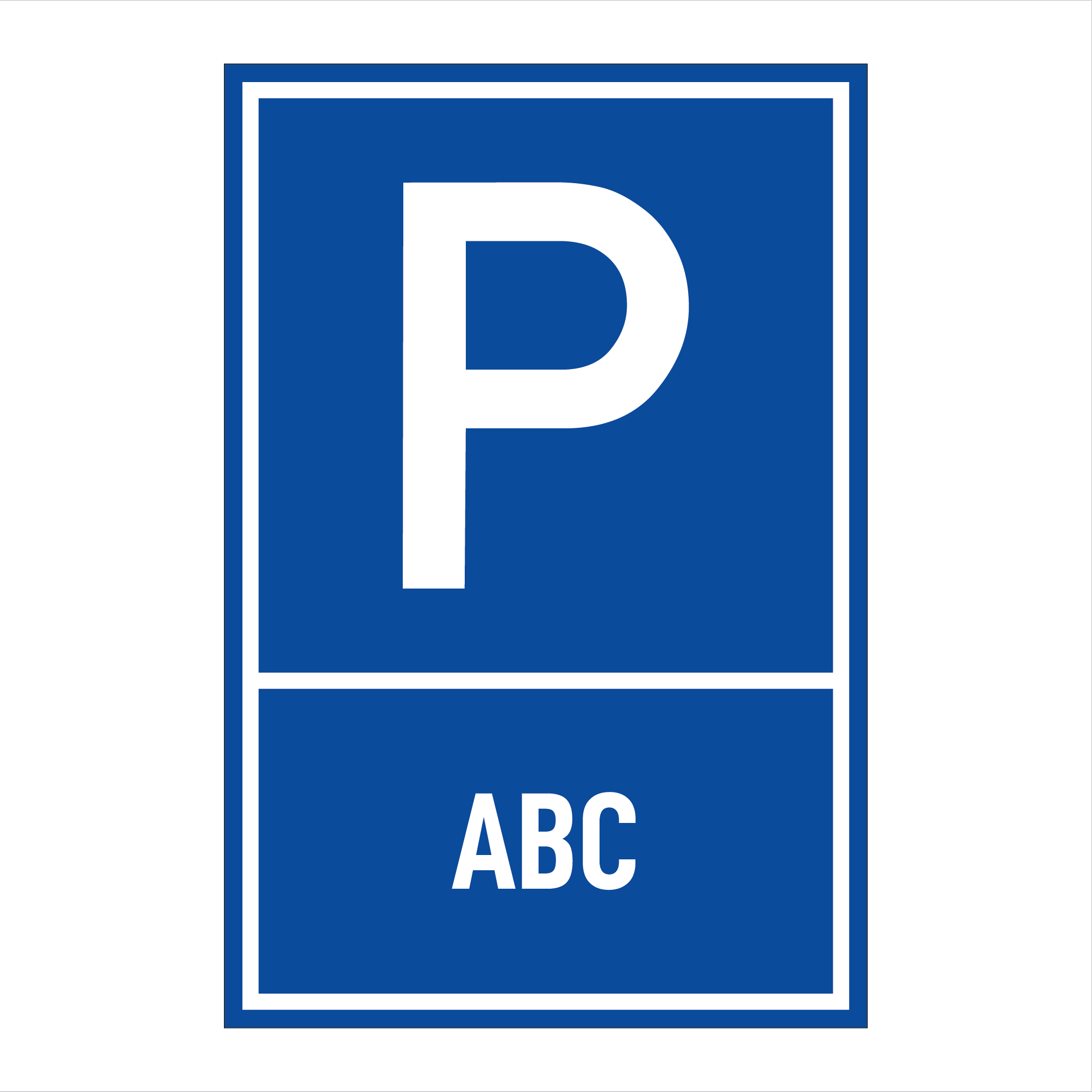 Gestalte deine eigenen Parkschilder