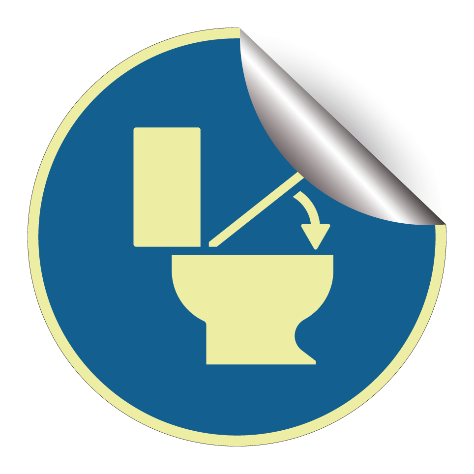 Toilettendeckel muss geschlossen sein