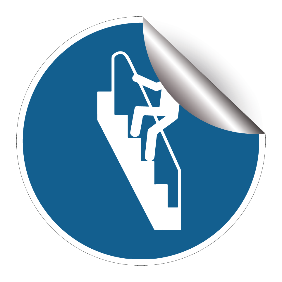 Handlauf auf Treppen benutzen