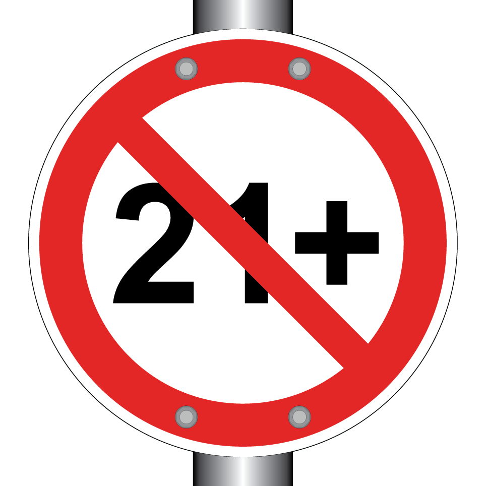 Kein Zutritt unter 21