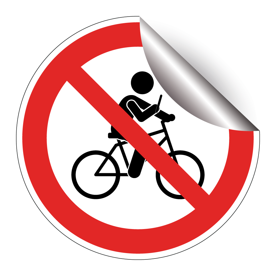 Kein Radfahren während der Handynutzung