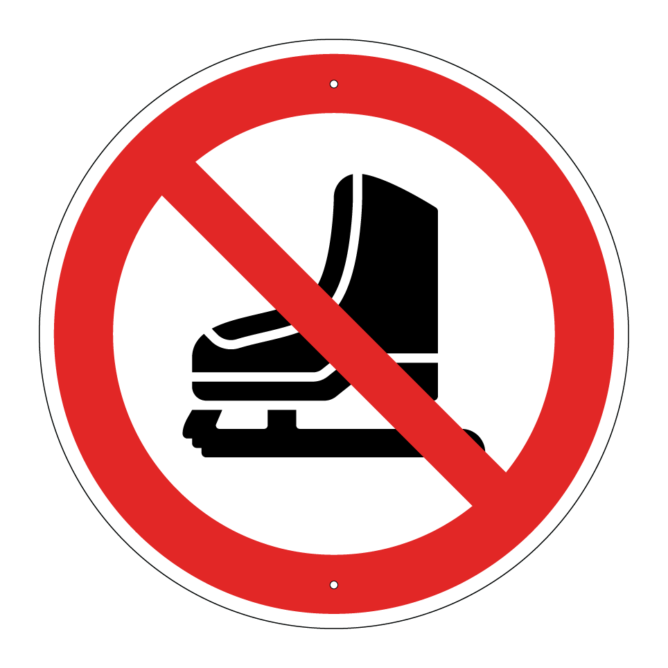 Keine Schlittschuhe