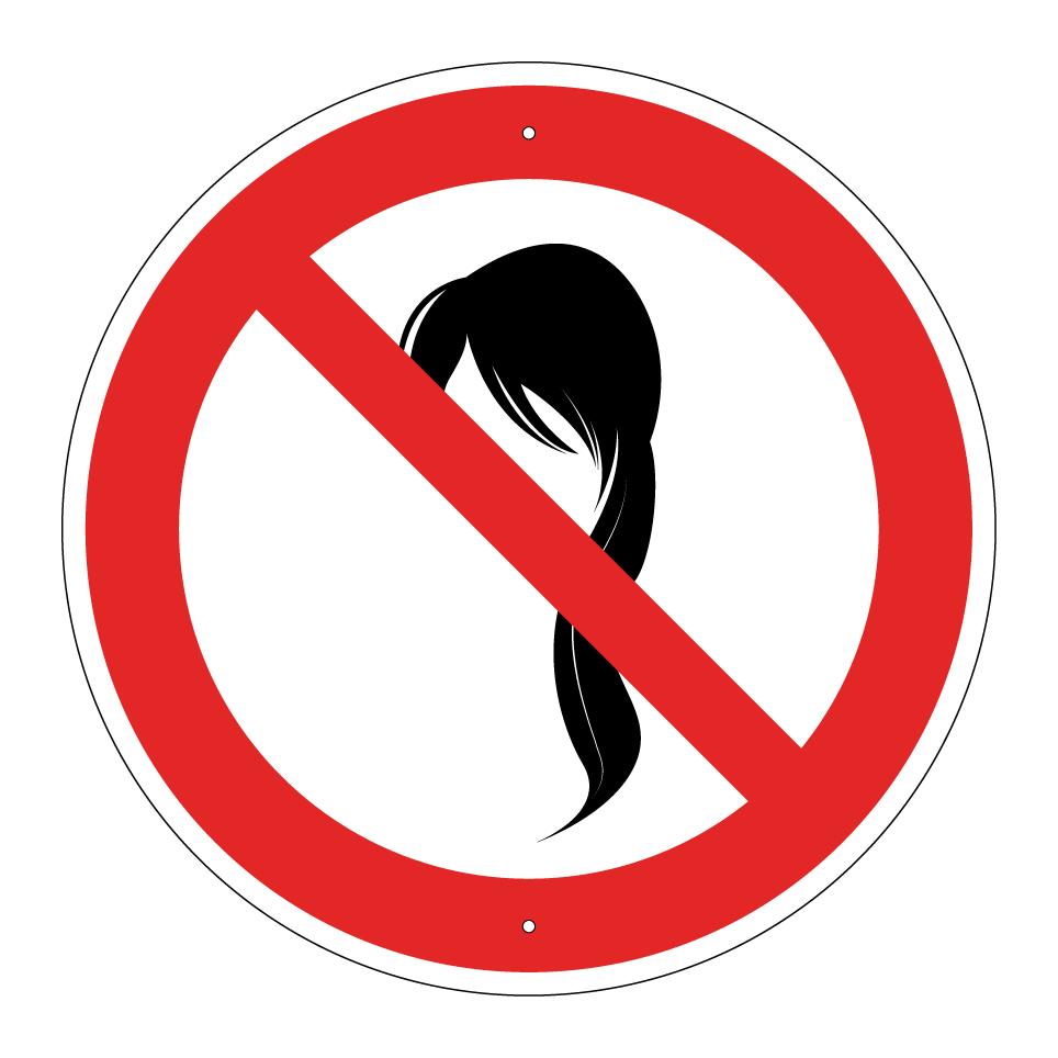 Pas de cheveux lâches