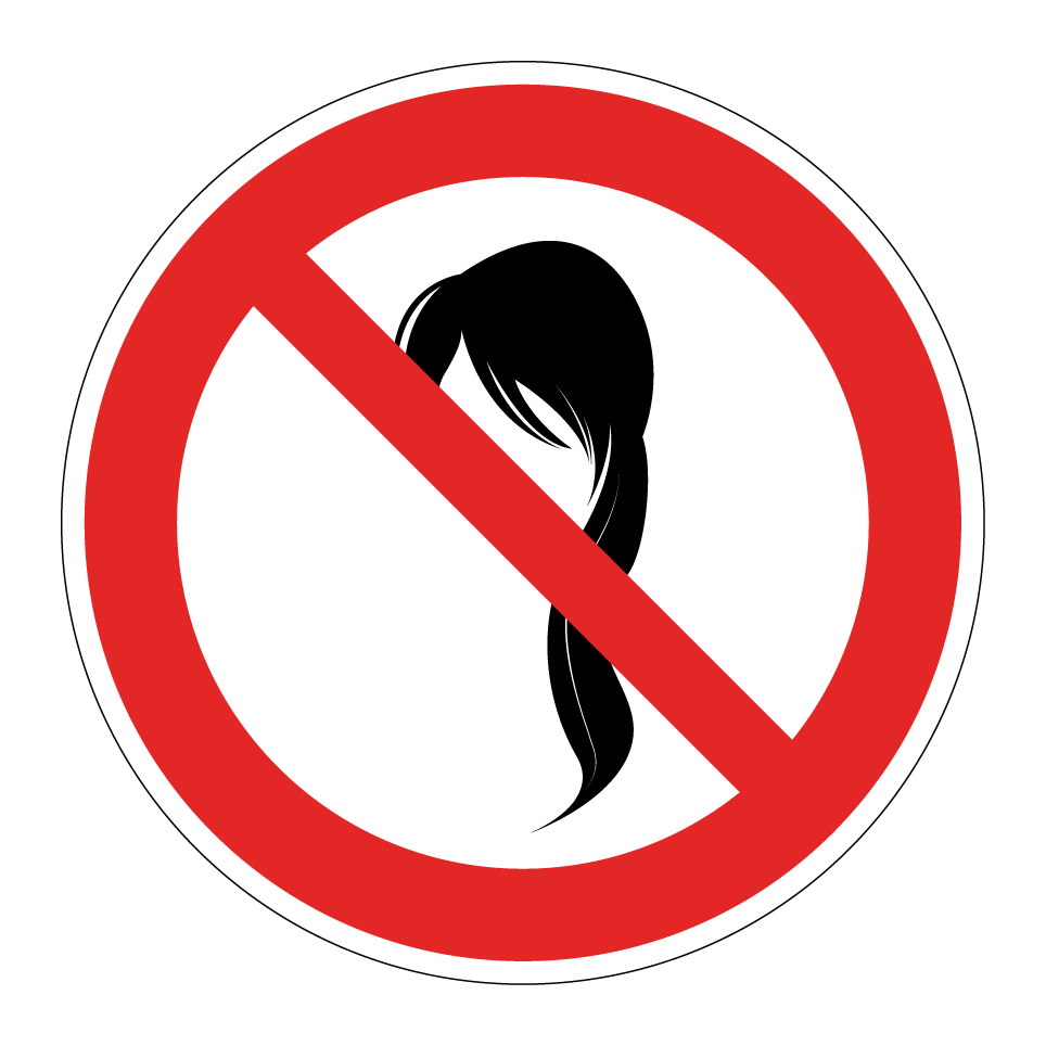 Pas de cheveux lâches