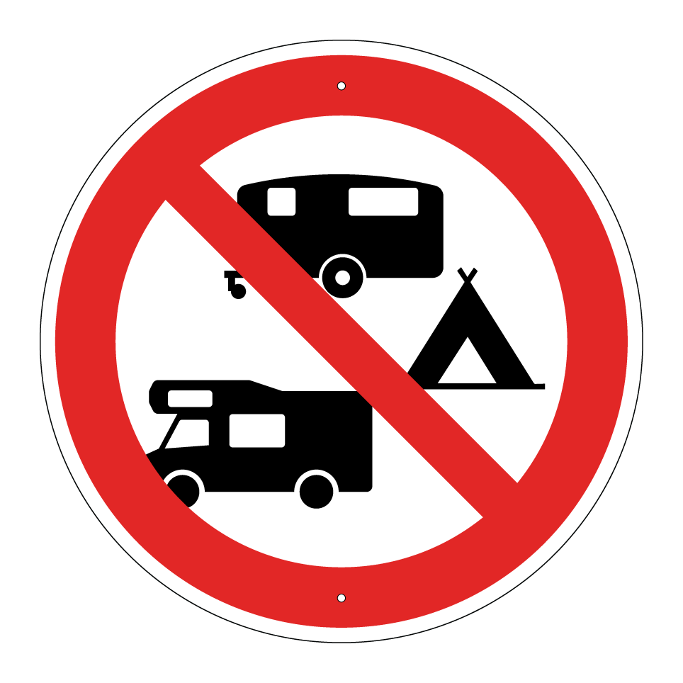 Kein Camping oder Wohnwagen