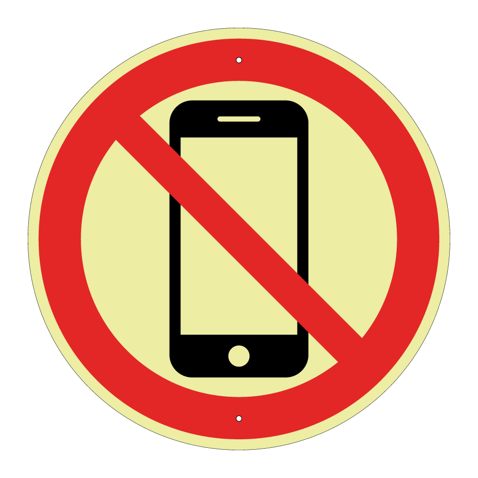 Pas de téléphones portables