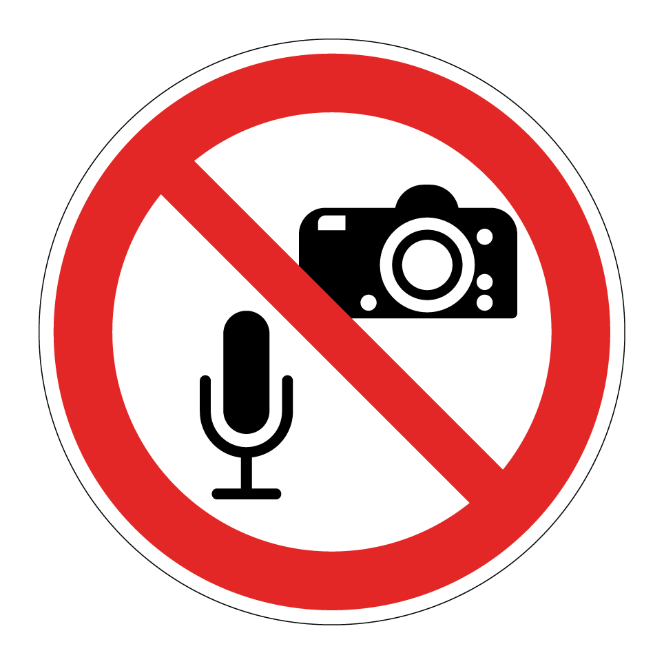 Aucun enregistrement audio ni photographie