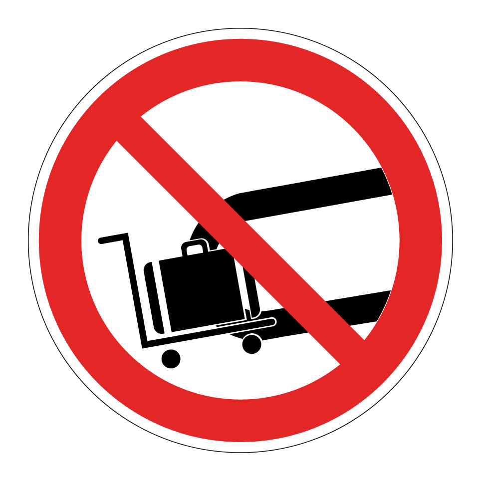 Pas de bagages sur le tapis roulant