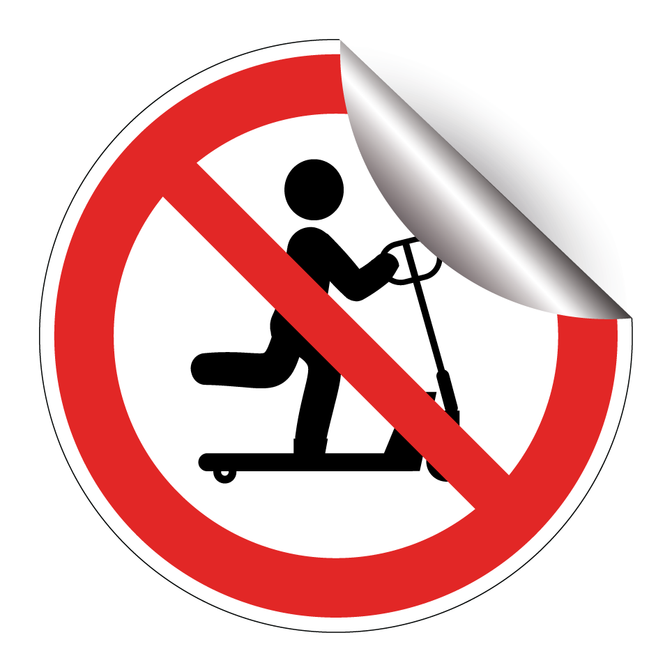 Interdiction de circuler sur le transpalette