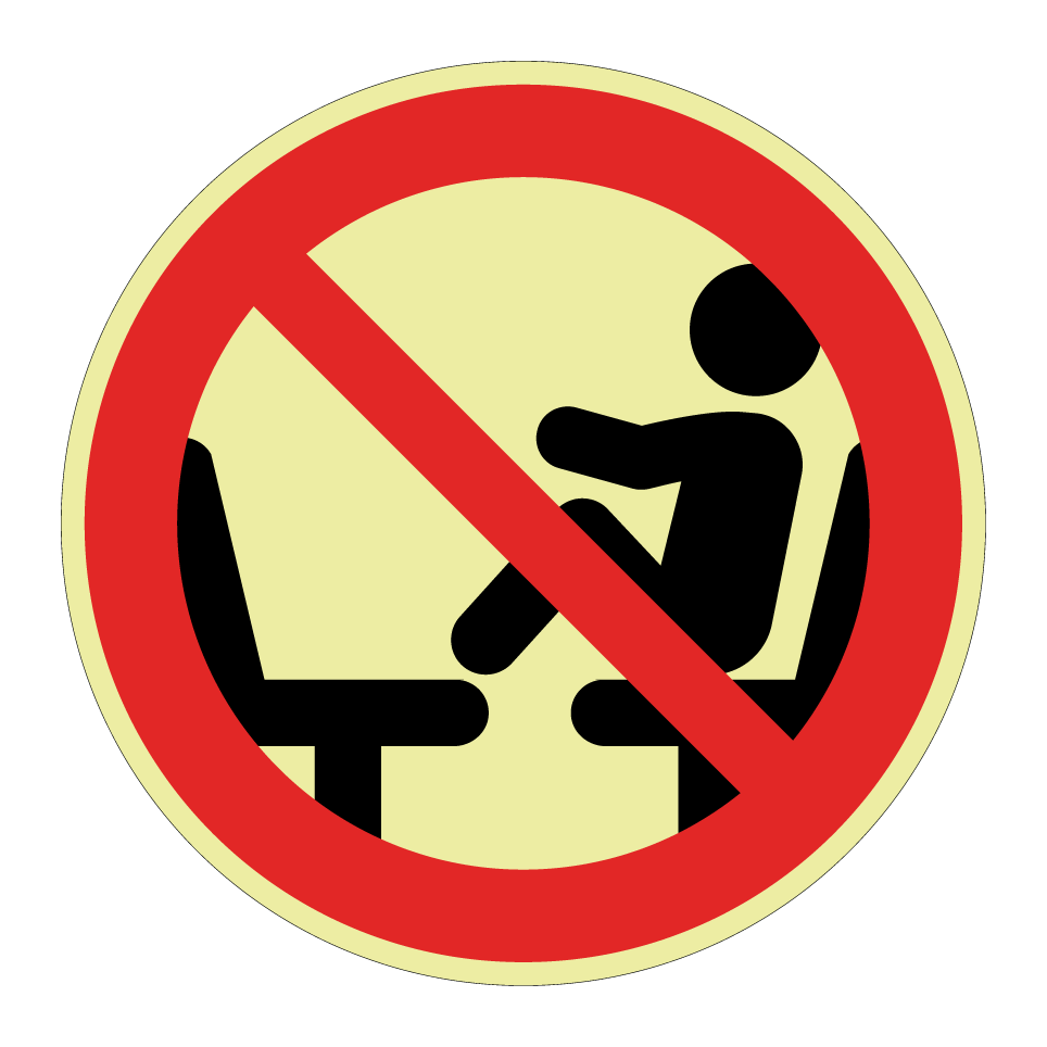 Pas de pieds sur le siège