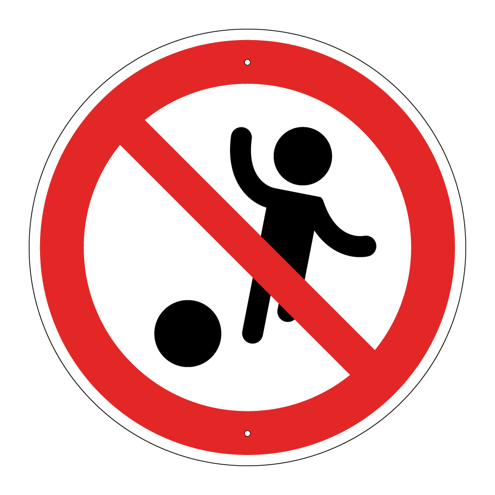 Kein Ballspielen