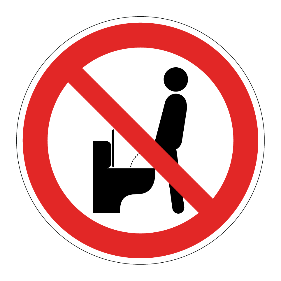 Interdiction d’uriner debout