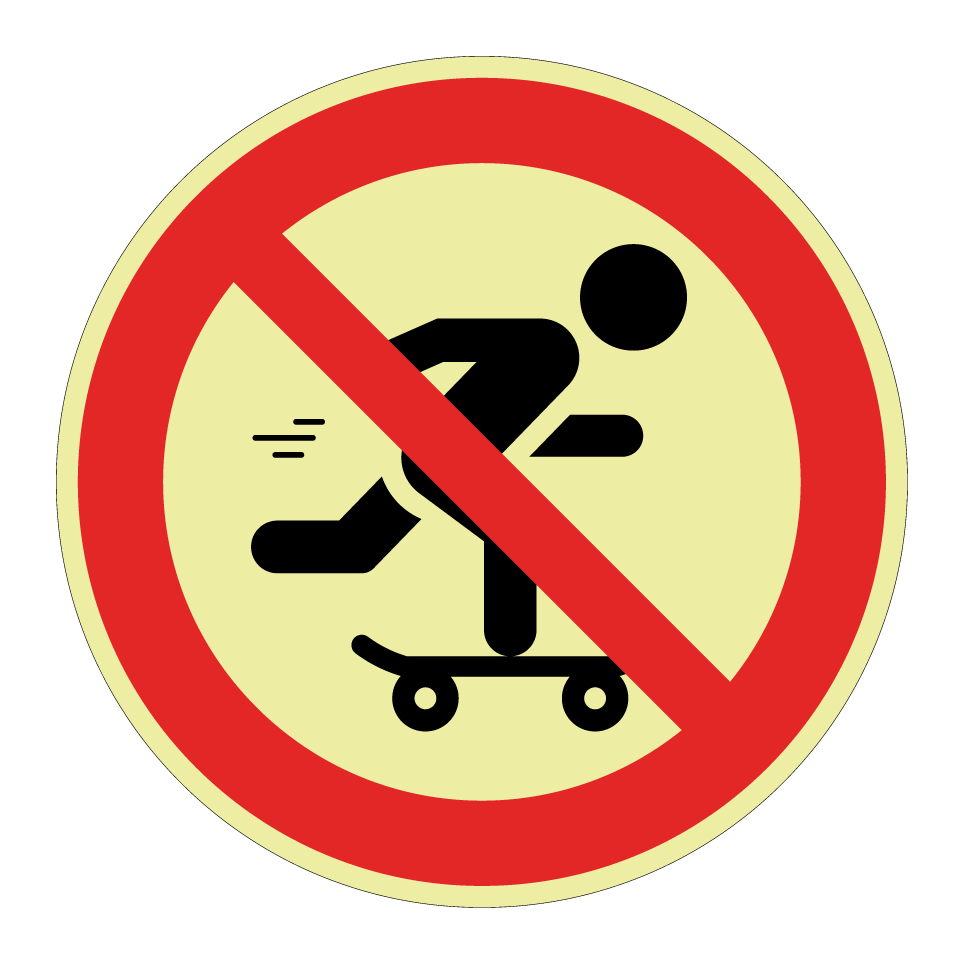 Skateboarden verboten