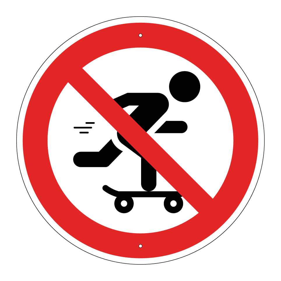 Skateboarden verboten