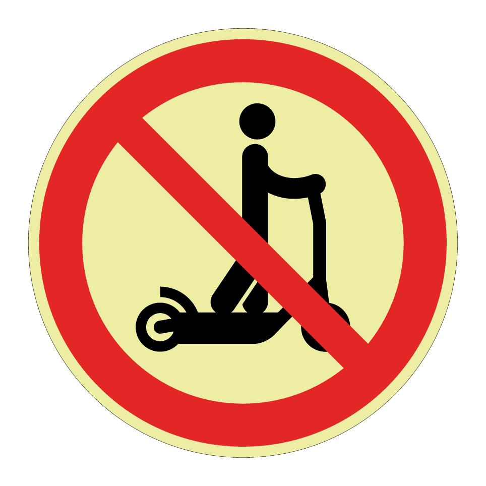 Pas de trottinettes électriques