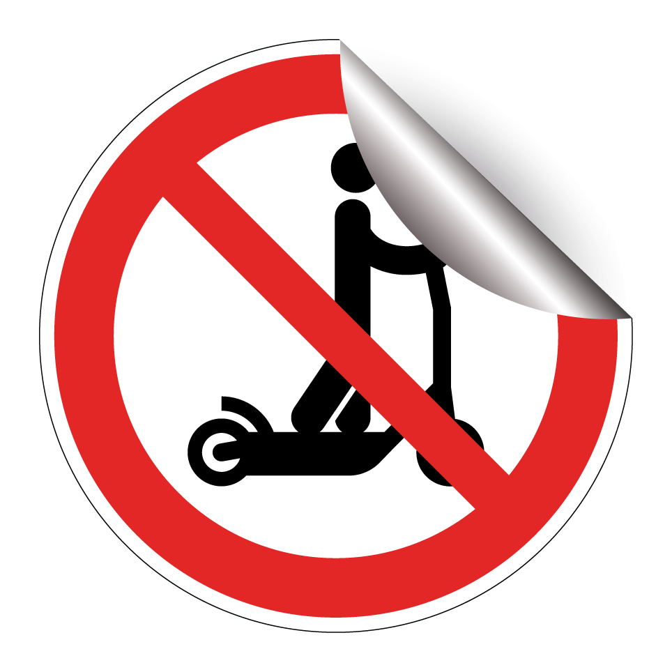 Pas de trottinettes électriques