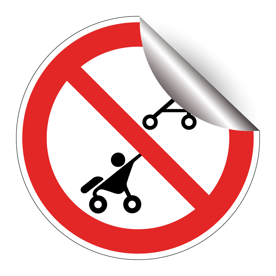 Keine Fußgänger oder Kinderwagen
