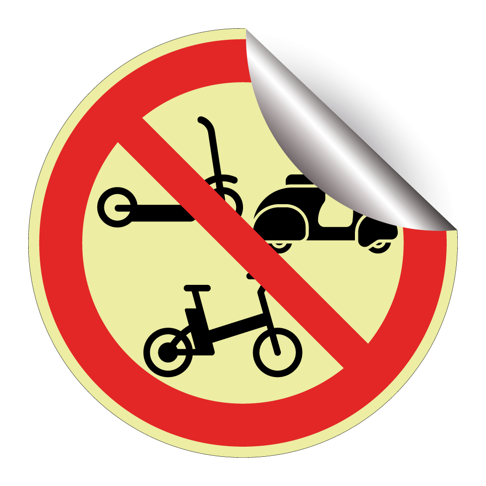 Keine Roller, Mopeds oder E-Bikes