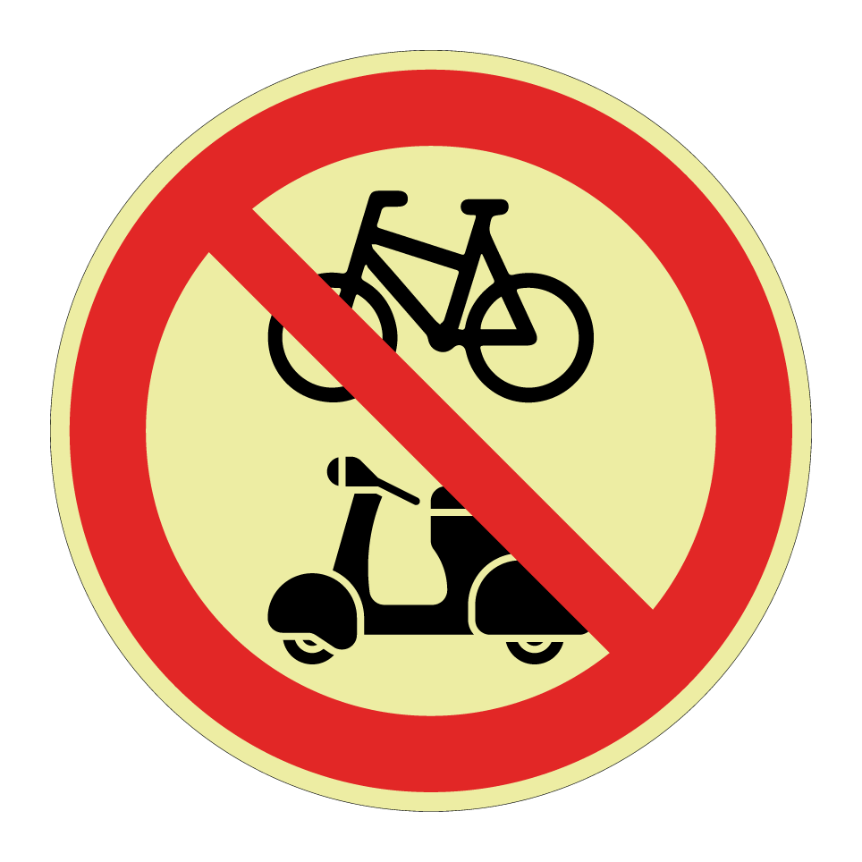 Keine Fahrräder oder Mopeds