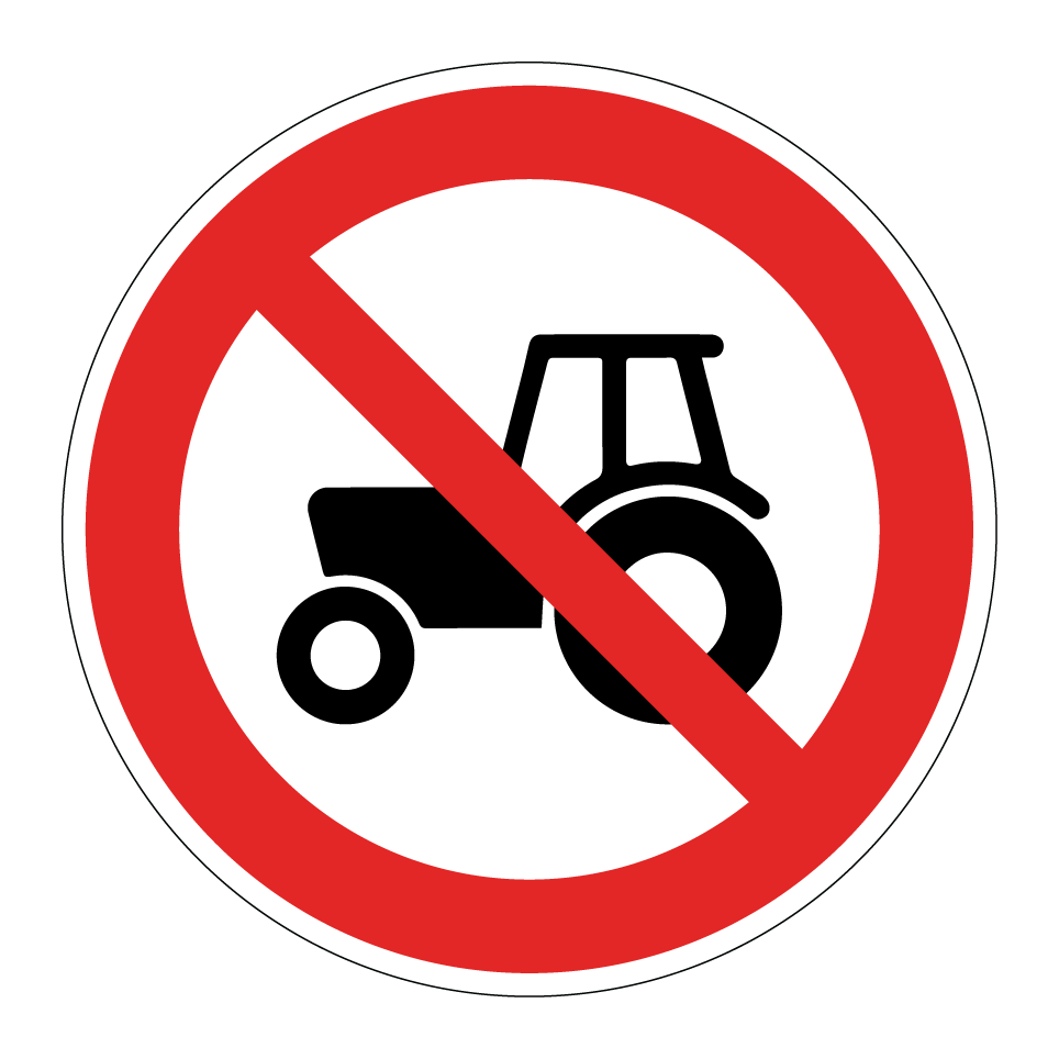 Pas de tracteurs