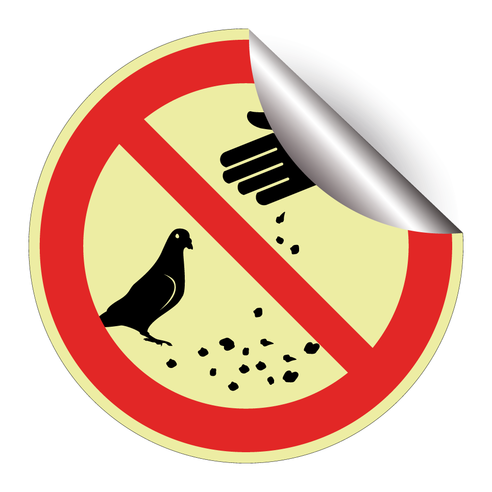 Nourrir les pigeons interdit