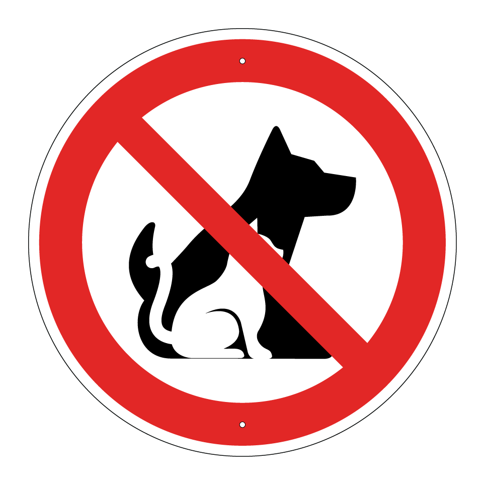 Keine Hunde oder Katzen erlaubt