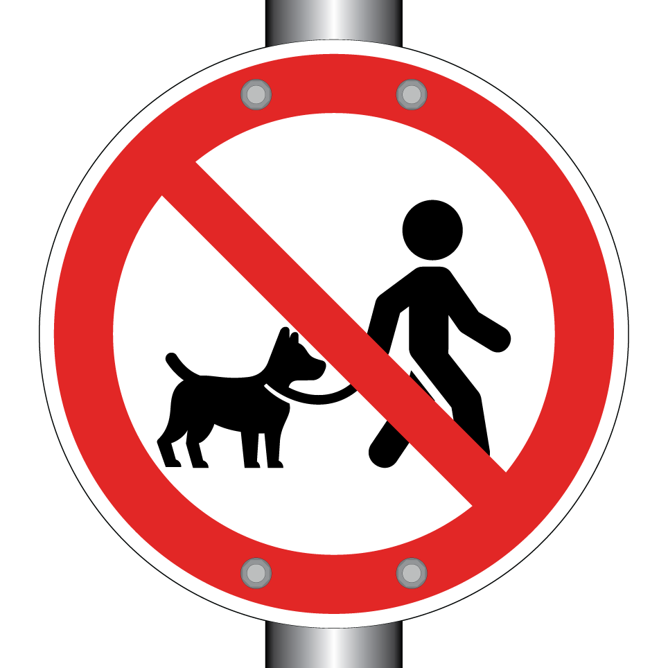 Keine Hunde an der Leine