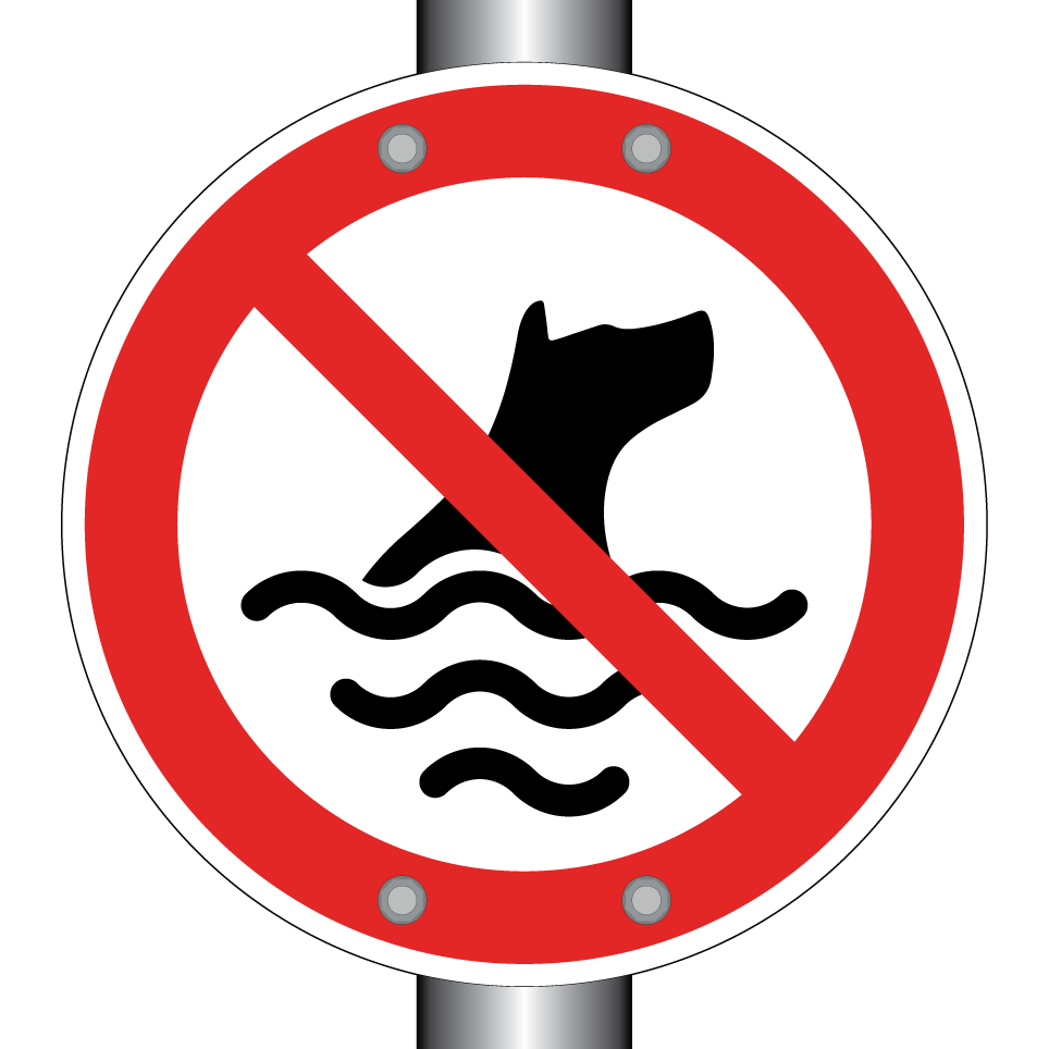 Keine Hunde im Wasser